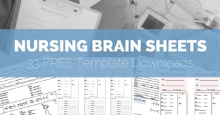 Nursing Brain Sheet Template