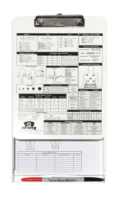 storage clipboard for nurses